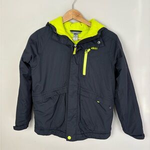 REI Kids Jacket with Neon Yellow Accents